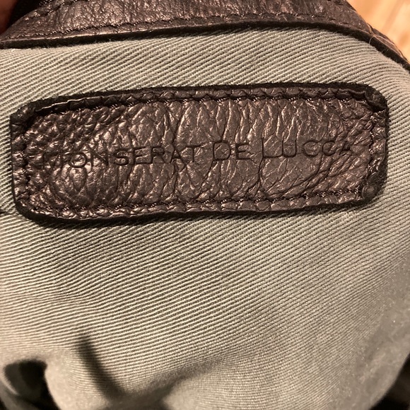 Monserat De Lucca Brizna Shopper Fringe Tote Bag Shoulder Purse Dark Green - Picture 13 of 16